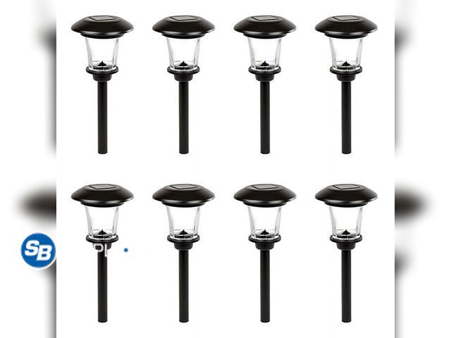 Lot 58-34637 - Smartyard Solar LED Pathway Stick Lights, 8 Pack - appears unused