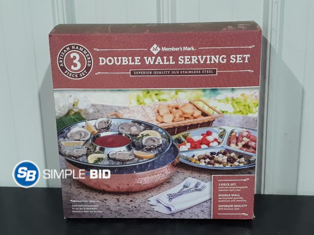 Lot 58-34673 - Members Mark Double Wall Serving Set