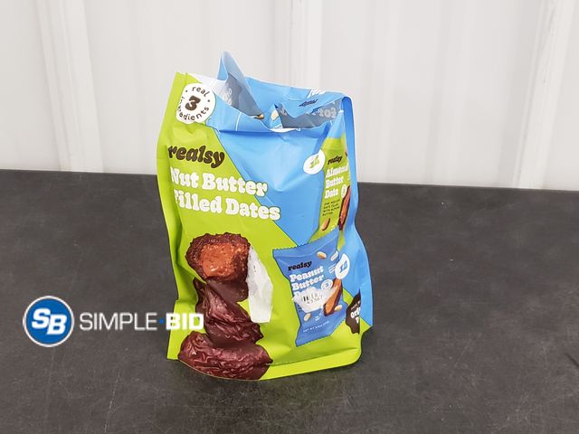 Lot 58-51056 - Nut Butter Filed Dates - Almond Butter Date - Peanut butter date - 24 individually packaged