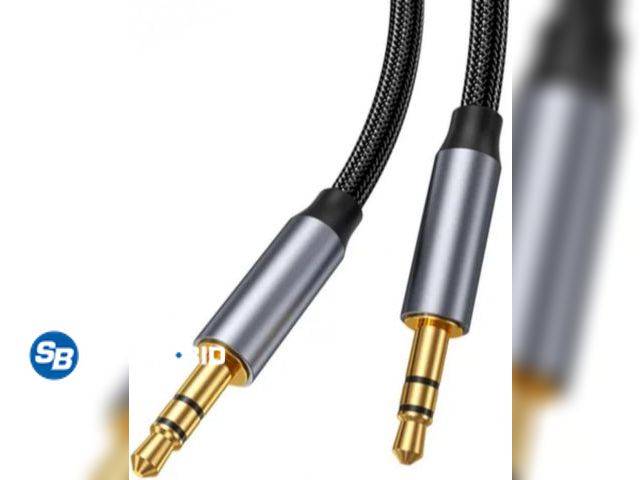 Lot 58-68889 - Lot of (6) New ALINNA GRLRCR AUX Cable 3.5mm TRS Auxiliary Audio Cable Nylon Braided Cord for Car Ho...