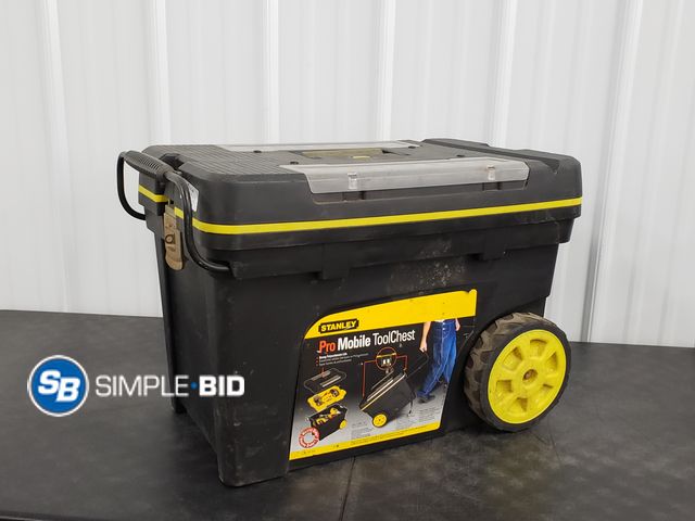 Lot 58-59712 - Stanley Pro Mobile Tool Chest with wheels - light use