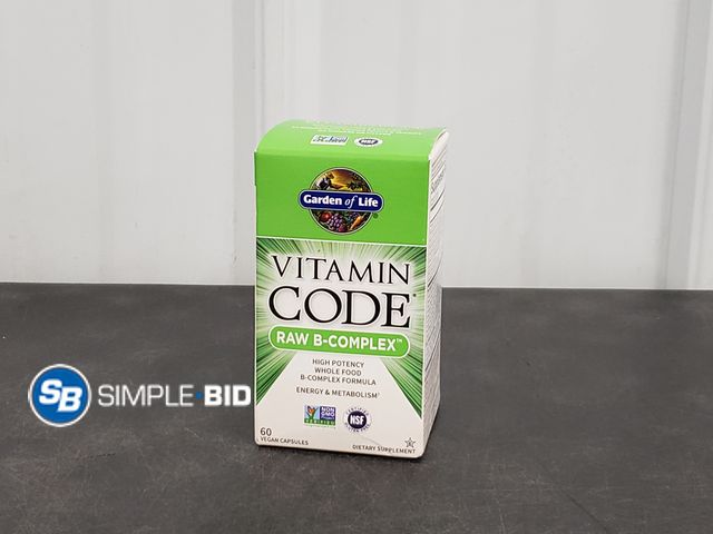 Lot 58-56595 - Garden of Life - Vitamin Code Raw B Complex 60 Capsules