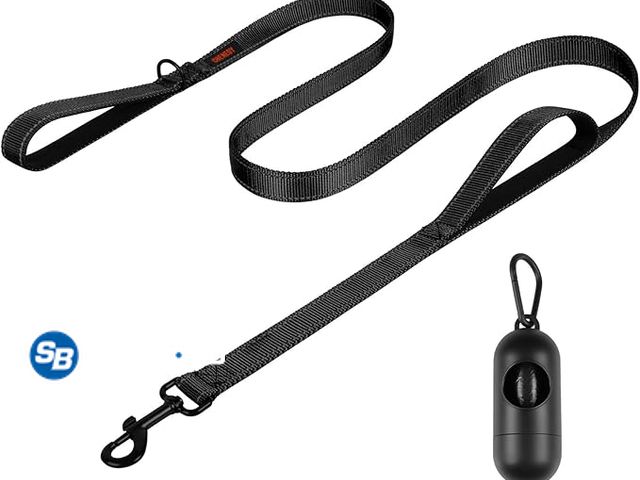 Lot 58-17718 - New Heavy Duty Dog Leash with 2 Handles - 6ft Reflective Anti-Pull Leash for Large Dogs, Padded Traf...