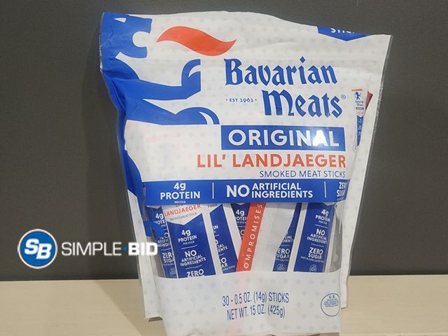 Lot 58-60998 - Bavarian meats Lil' Landjaeger Smoked Meat sticks - 20 individually packaged - unopened