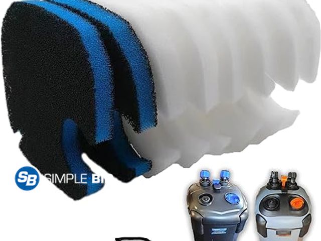 Lot 58-39832 - New Replacement Canister Filter Pads Compatible with AMOSIJOY 172/225/265GPH, 6 White Floss and 2 Co...