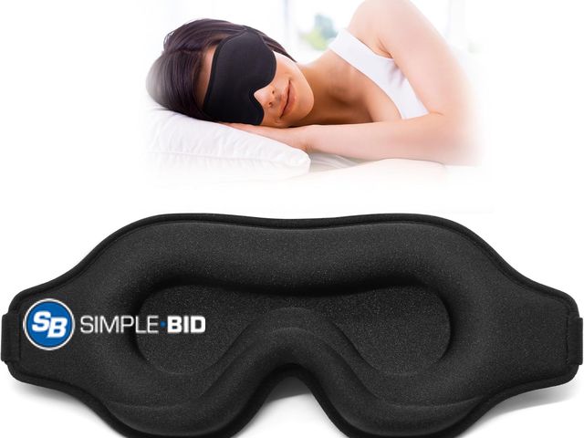 Lot 58-39892 - Lot of (6) New Sleep Eye Mask for Side Sleeper, Lash Extensions 3D Contoured Cup Sleeping Mask for M...