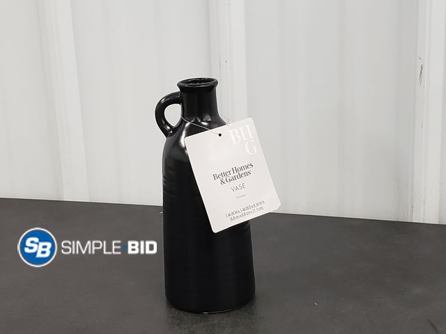 Lot 58-54925 - New Decorative Better Homes and Gardens Vase - 3.46" W x 3.46" D x 8.38" H