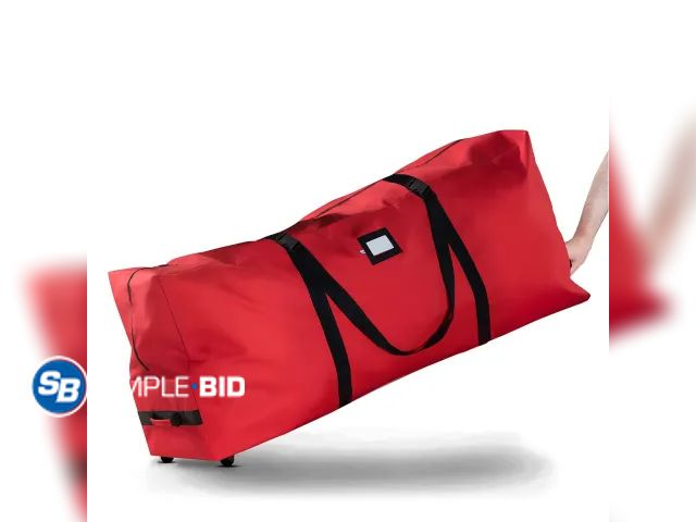 Lot 58-77515 - New ZOBER 600D Oxford Fabric Large Rolling Christmas Tree Storage Bag Fits 9 Ft Artificial Tree