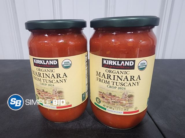 Lot 58-26179 - Lot of (2) Kirkland Organic Marinara from tuscany sauce - unopened