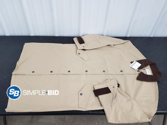 Lot 58-72259 - Active USA Tan Spring Coat - Size Large - NWT