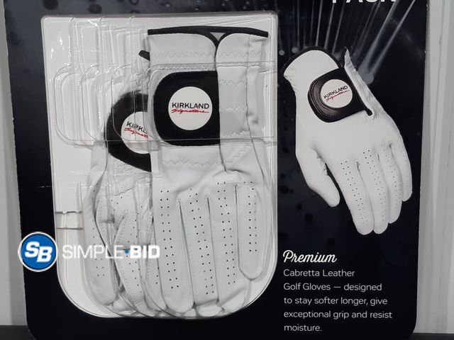 Lot 58-17815 - Kirkland GOLF gloves 2 pack - SIZE S left hand gloves for the right hand golfer - unused