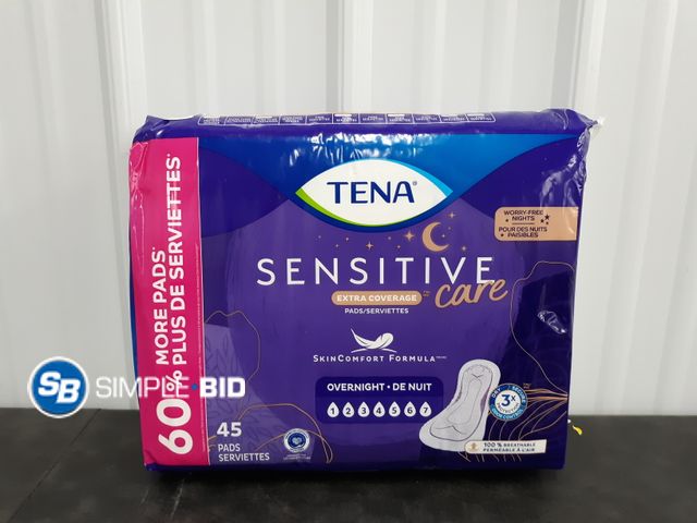 Lot 58-39991 - New Tena Sensitive Care Pads
