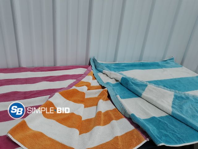 Lot 58-78417 - Lot of (2) Charsima Resort BEACH Towels - used but in good condition