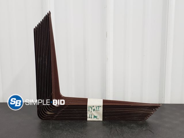 Lot 58-77657 - Lot of (11) 14 x 12" Shelf Brackets