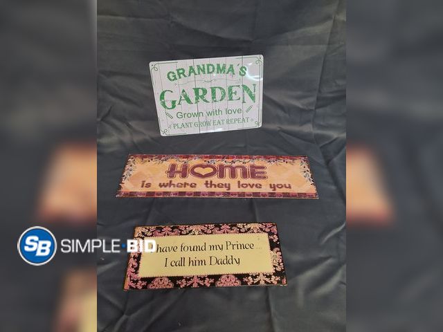 Lot 58-55705 - Lot of Assorted Metal Signs