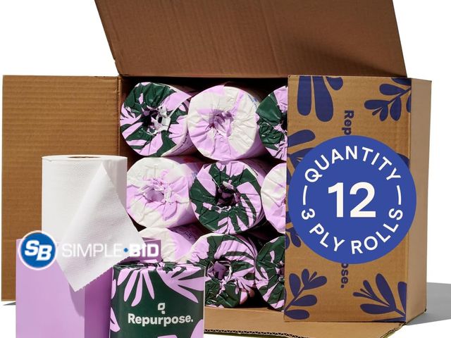 Lot 58-68486 - New Repurpose 100% Bamboo Toilet Paper, 3-Ply, Tree-Free, Plastic-Free, FSC Certified, Septic Safe, ...