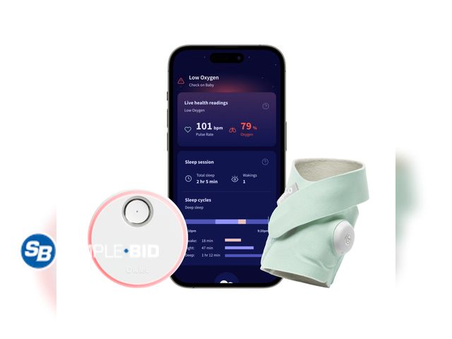 Lot 58-62571 - New Owlet Dream Sock – Smart Wearable Baby Monitor | Tracks Oxygen &amp; Pulse Rate | Live Health Al...