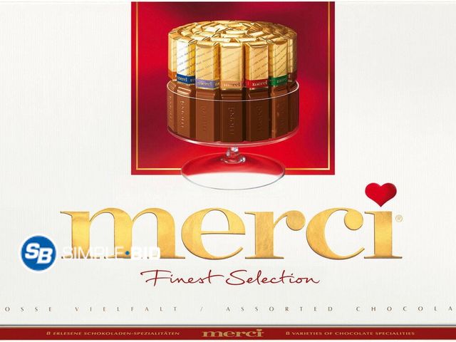 Lot 58-64143 - Merci Finest Assortment of European Chocolates - 14.1 oz - unopened - BB 6/2026