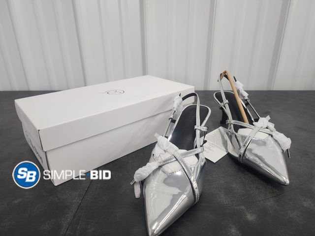 Lot 58-39621 - The Drop Gordon - Silver Mirror High Heel Shoes - Size 9 - NEW