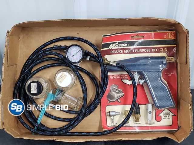 Lot 58-39707 - Air Paint Spray Equipment and Blo Gun