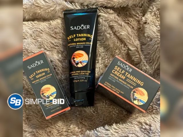 Lot 58-41623 - New Sadoer Self Tanning Lotion, Cream and Serum Set Factory Sealed Set