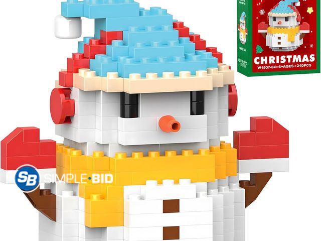 Lot 58-68343 - New  Christmas Building Blocks Set, Stacking Bricks Christmas Decorations and Gifts Building Set Toy...