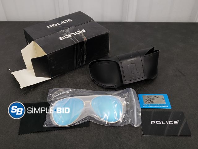 Lot 58-30223 - Lot of (2) Police Aviator Sunglasses