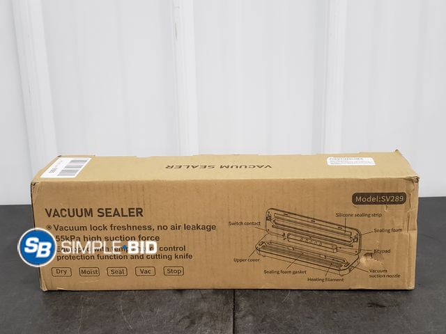 Lot 58-36612 - Vacuum Sealer - Model: SV289 - 55kPa High Suction Force - Appears Unused