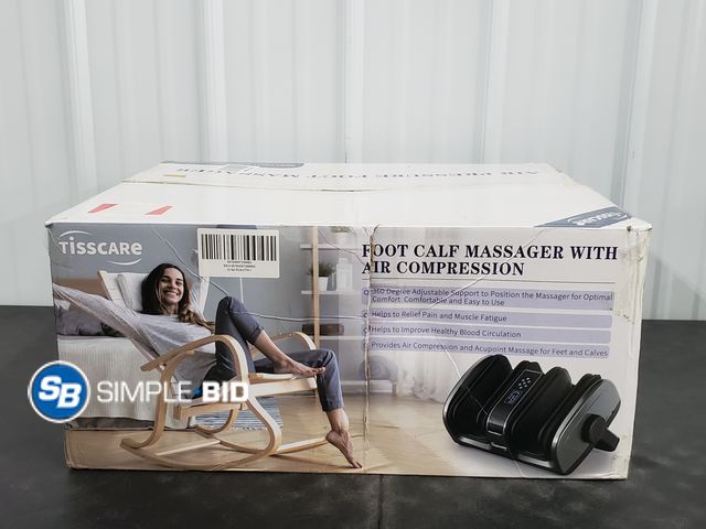 Lot 58-39931 - Tisscare Air Pressure Foot Massage with Air Compression has heat - Remote - Light Use
