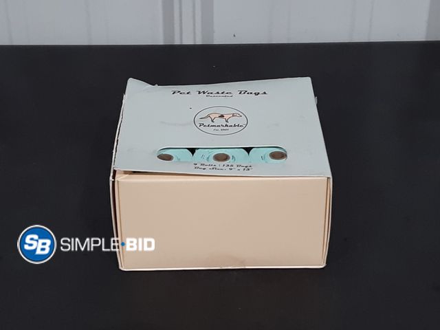 Lot 58-34958 - Pet Waste Bags - (9) Rolls 135 Bags - Bag Size 9" x 13"