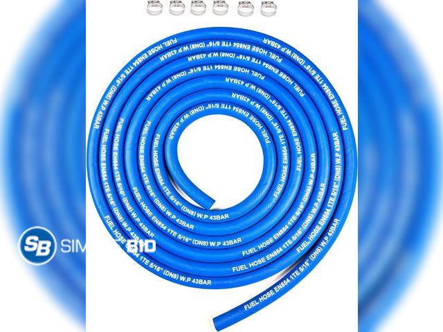 Lot 58-68430 - New 15FT Fuel Line Hose 5/16" inch, 8mm High Pressure Hose 5AN,2.8Mpa 400PSI for Fuel Systems Engine...