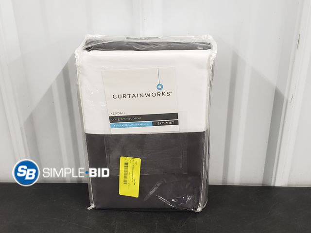 Lot 58-69021 - Curtainworks - Kendall On Grommet Panet 52 x 108" Dark Grey