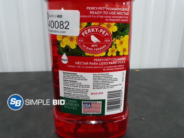 Lot 58-40082 - Perky-Pet Nectar - mostly full