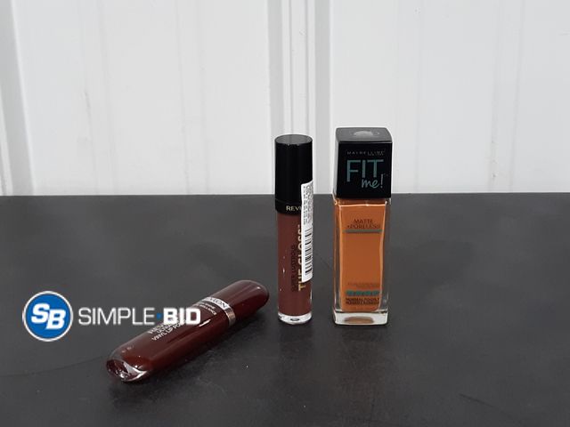 Lot 58-27625 - Lot of (3) Women's Makeup - Foundation, Lip Gloss and More