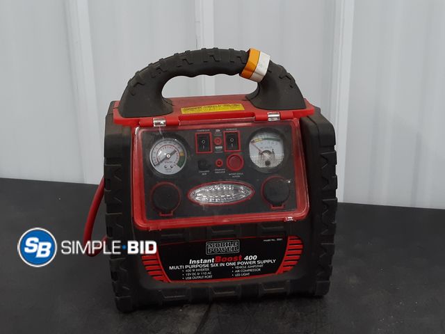 Lot 58-38710 - Mobile power Instant boost 400 Multi purpose Six in one power supply - used condition - untested - i...