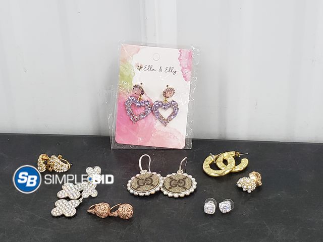 Lot 58-67841 - Lot of (8) Pair of Earrings , Various Styles