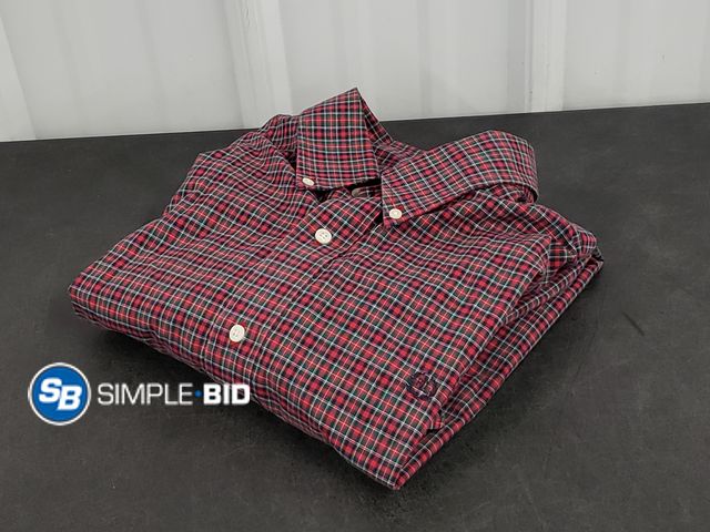 Lot 58-54548 - Ralph Lauren Button Down Long Sleeve Shirt - Size 17.5 - 32/33