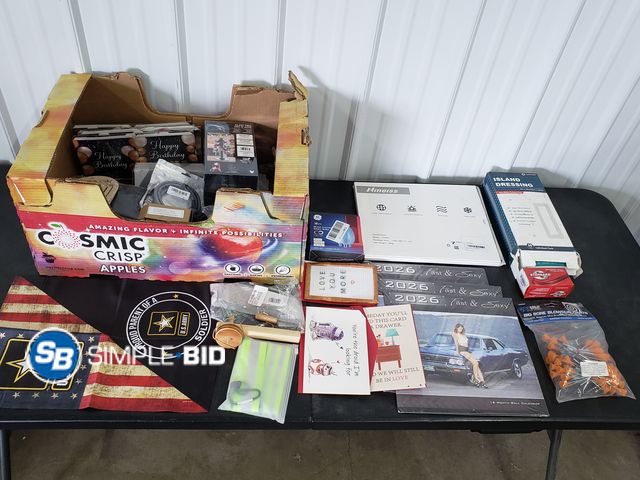 Lot 58-83112 - BOX of small amazon items and more - variety of items - unused