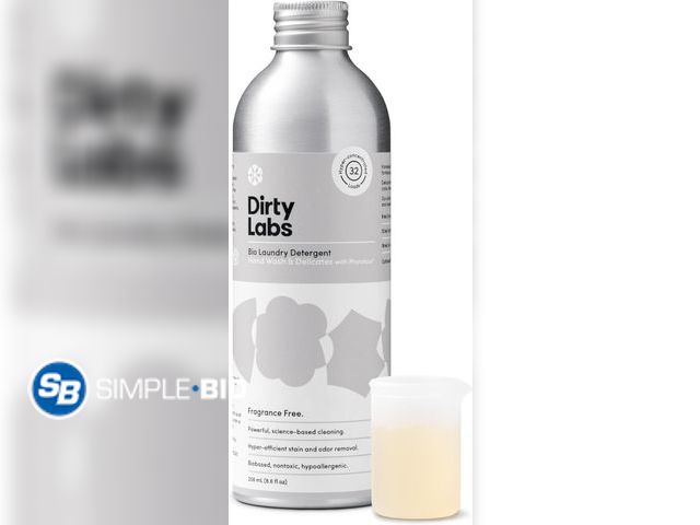 Lot 58-55521 - New Dirty Labs | Hand Wash and Delicates | Scent Free | 32 Loads (8.6 fl oz) | Bio Enzyme Liquid Lau...