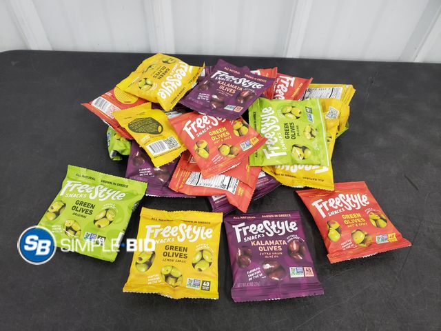 Lot 58-78018 - Lot of  Free Style Snacks - Various Olive Snacks