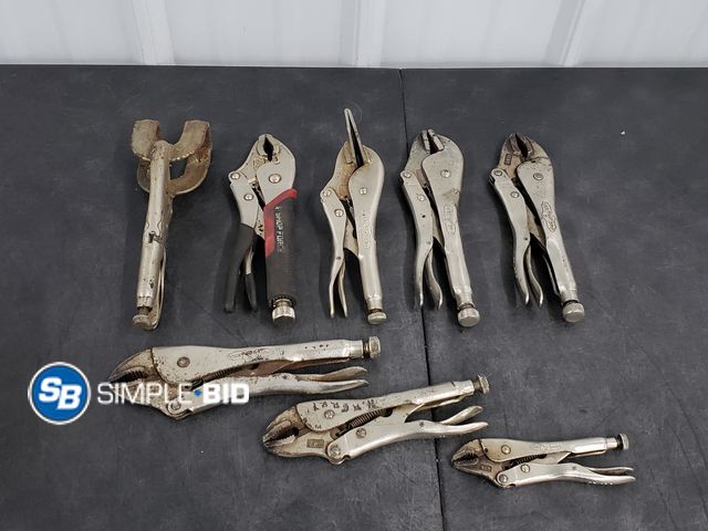 Lot 58-57644 - Lot of (8) Vise Grip Pliers