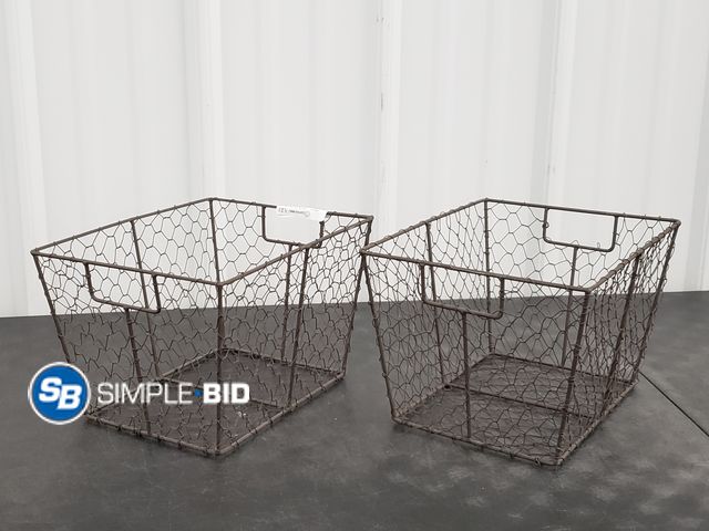 Lot 58-60364 - Lot of (2) Decorative Baskets - approx. 11" x 8"