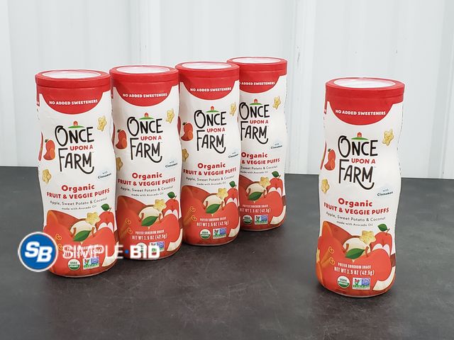 Lot 58-51069 - Organic Fruit and Veggie puffs 5 pack - unopened