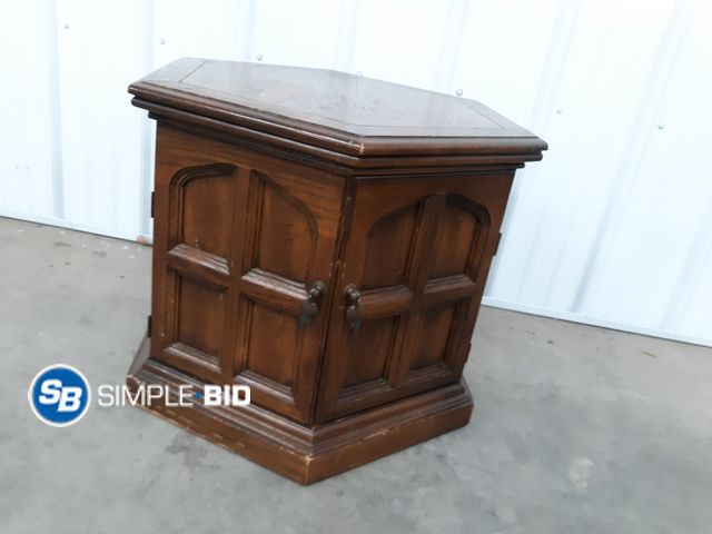 Lot 58-33800 - Wooden Storage Side Table