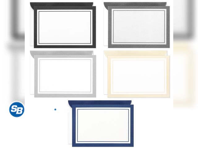 Lot 58-58576 - New Hallmark Flat Blank All Occasion Multicolored Note Cards and Envelops