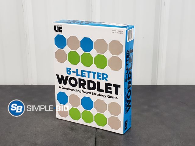 Lot 58-54158 - New University Games 5-Letter Wordlet - A Confounding Word Strategy Game