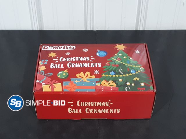 Lot 58-16956 - CHRISTMAS IN JULY!!  DomeStar 112 Piece Christmas Ball Ornaments