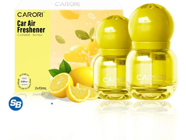 Lot 58-78247 - New Carori Cute Car Air Freshener 2 Pack, Lightbulb-Shaped Car Fresheners, Automotive Vent Clip, Lon...