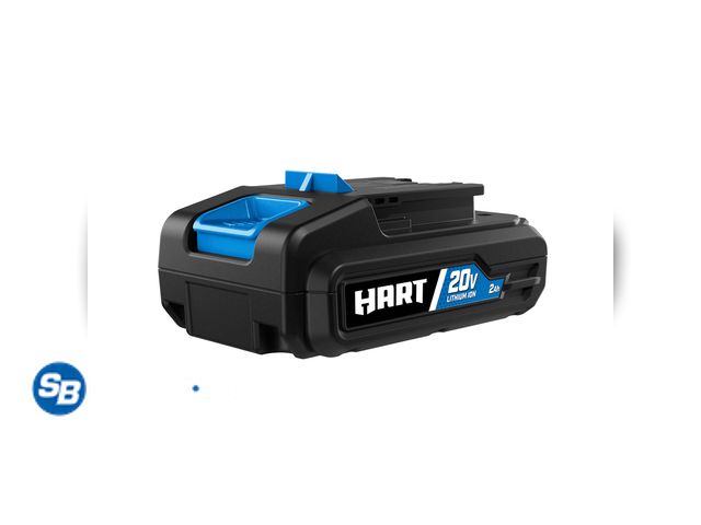 Lot 58-41362 - New HART 20-Volt Lithium-Ion 2.0Ah Battery (Charger Not Included) - open package