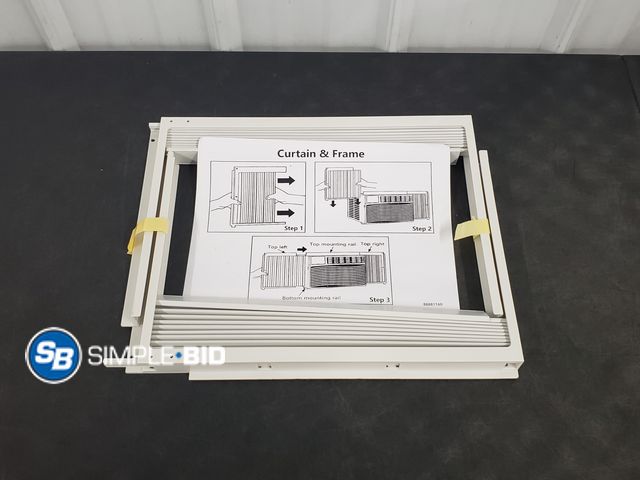 Lot 58-74686 - Memrita Window AC Side Panels with Frame - Accordion Filler Curtain Replacement, FIts most 10,000 BT...